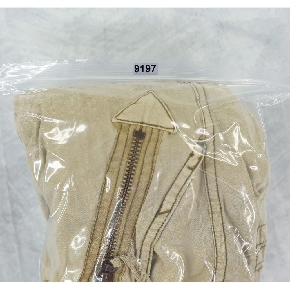 Jet Lag Cargo Shorts Mens 38 Tan Distressed Gorpcore Vintage Y2K Streetwear Belt